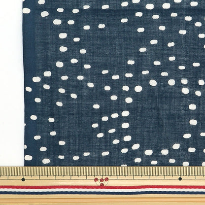 [From quantity 5] Fabric "Indian Boyle Print Dot Pattern Navy RAM-BOI-30A"