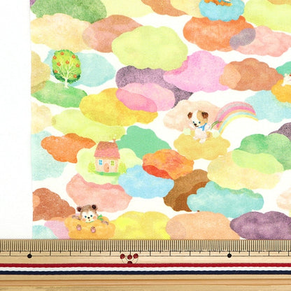 [From quantity 5] Fabric "60 Lone Digital Print 22fabric Kukumorare Orange DP-4420-3A"