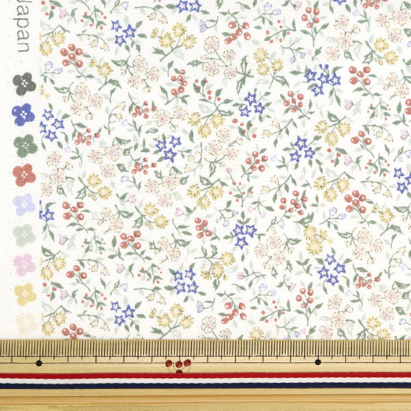 [From quantity 5] Fabric "Broad Rettle Flower Garden Mini Multi-Color Shulifls-A"