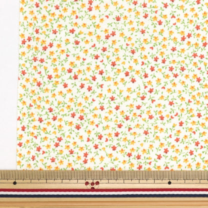 [From quantity 5] Fabric "Small flower yellow NO-SMAF-2B"