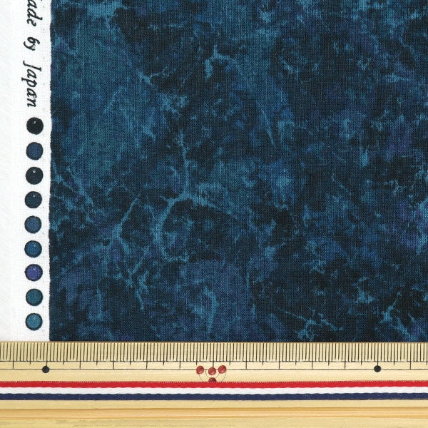 [From quantity 5] Fabric 『Scare Print Mistoma Burning Indigonvy B87423Z-1-18]