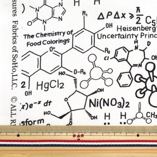 [From quantity 5] Fabric "USA Cotton Scientific Form Science-CD168"
