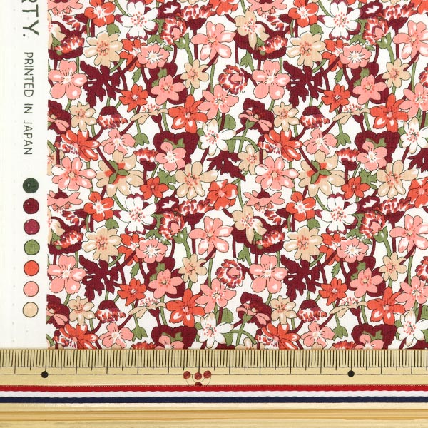 [From quantity 5] Fabric "Liberty Fabric Tana lawn Ira Rose Gates 3633225-23AT] Liberty Japan