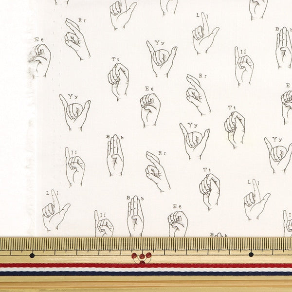 [From quantity 5] Fabric "Liberty Fabric Tana lawn Signs Oblivati ​​1223218-P23A] Liberty Japan