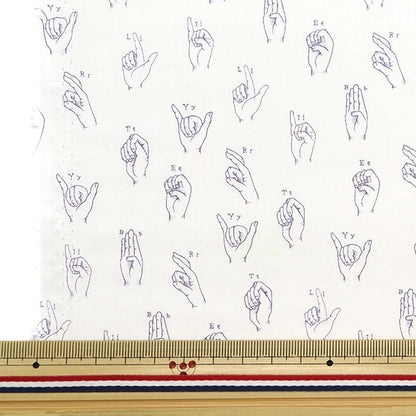 [From quantity 5] Fabric "Liberty Fabric Tana lawn Signs Oblivati ​​1223218-P23B] Liberty Japan