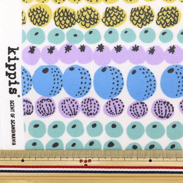 [From quantity 5] Fabric "Kippis (Kippis) OxfordLaminates Vitamin Blue KPOR-71B]