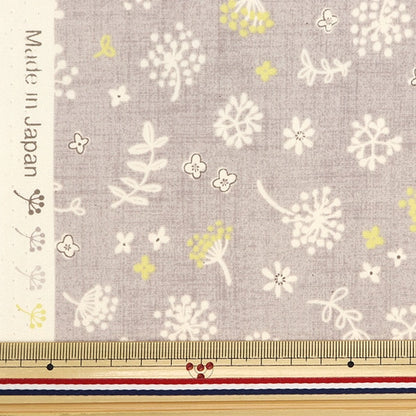 [From quantity 5] Fabric "Broad Watage Pattern Natural SHUFLFL-A"