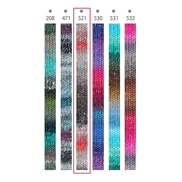秋冬纱线 “丝绸花园521颜色” Noro Hideaku Noro