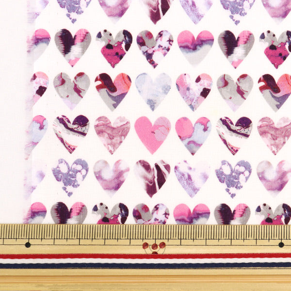 [From quantity 5] Fabric "Liberty Fabric Tana lawn Marble Hearts 3636834-BU] Liberty Japan