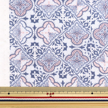 [From quantity 5] Fabric "Soft Snick Oxford Pink Blue NOX-SOET-PKBL] KOKKA