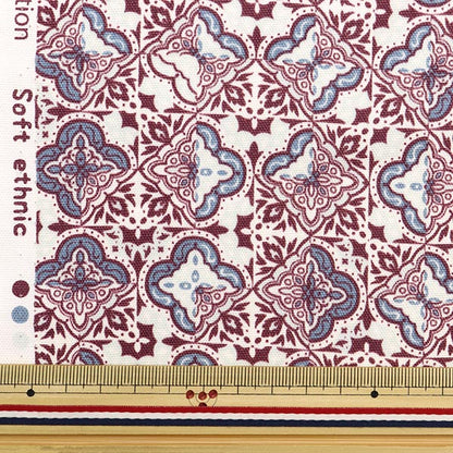 [From quantity 5] Fabric "Soft Snick Oxford Red Blue NOX-SOET-REBL] KOKKA