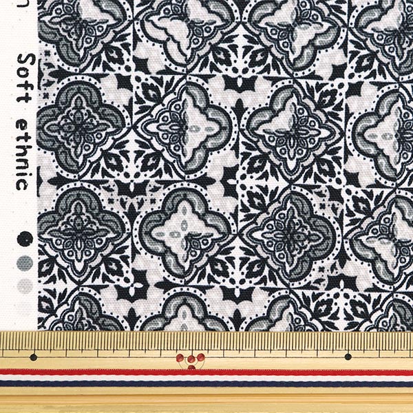[From quantity 5] Fabric "Soft Snick Oxford Black NOX-SOET-BK] KOKKA