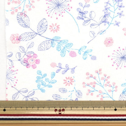 [From quantity 5] Fabric "Smooth knit line drawing pattern 2C number an3701-2C"