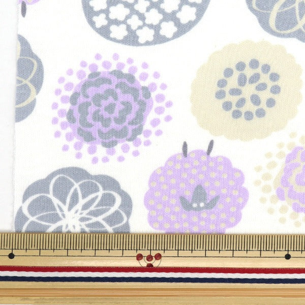[From quantity 5] Fabric "Smooth knit floral pattern 3C number color an3701-3C"