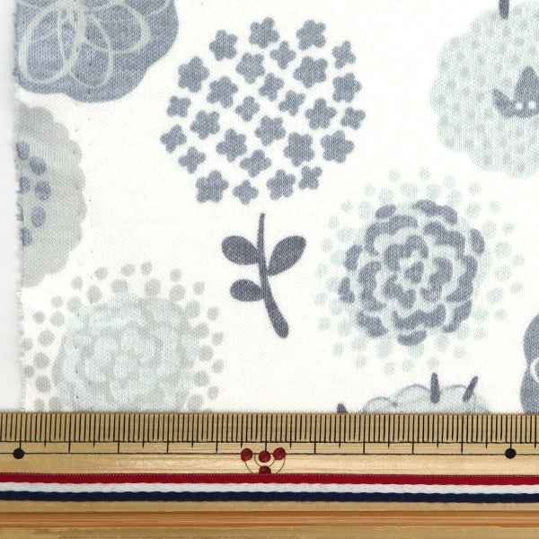 [From quantity 5] Fabric "Smooth knit floral pattern 3D number an3701-3D"