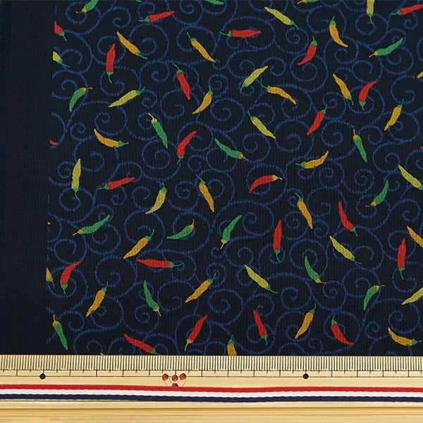 [From quantity 5] Fabric 『Sheeting Japanese pattern pepper con