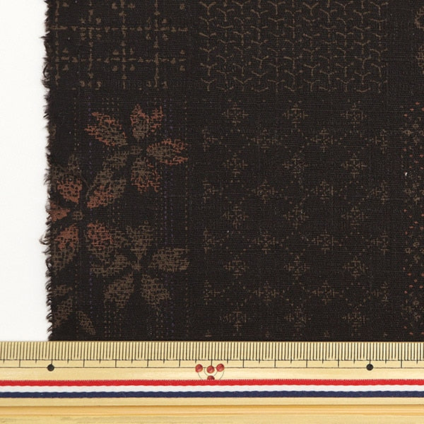 [From quantity 5] Fabric "Southern Cross Japanese Pattern Kouge Tea SK-7500-2B"