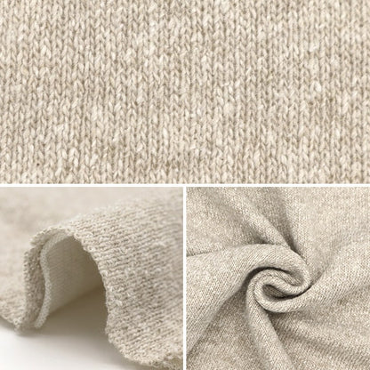 [From quantity 5] Fabric "Jazz Nep knit plain beige 142-2345-A1"