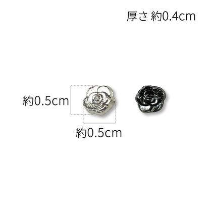 手工藝品零件“ Dold Dress零件迷你鈕扣銀色DDP-29”