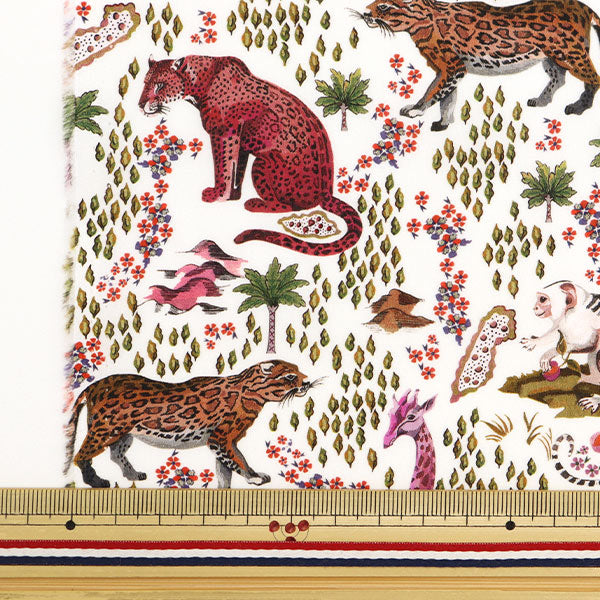 [From quantity 5] Fabric "Liberty Fabric Tana lawn Pattern Safari 363J7302-B] Liberty Japan