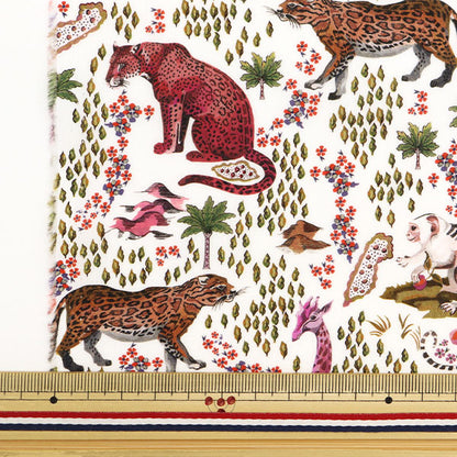[From quantity 5] Fabric "Liberty Fabric Tana lawn Pattern Safari 363J7302-B] Liberty Japan