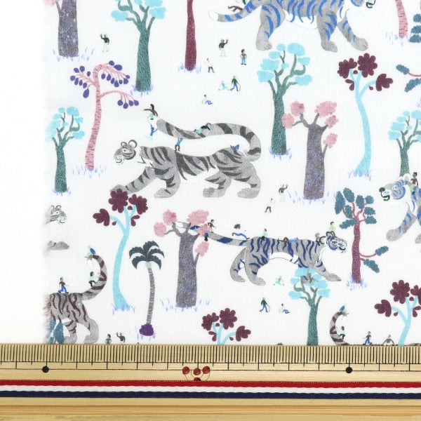 [From quantity 5] Fabric "Liberty Fabric Tana lawn Tigers Touring 363J7304-A] Liberty Japan