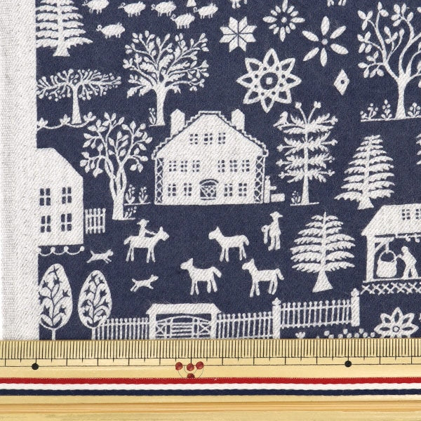 [From quantity 5] Fabric "Liberty Fabric Airy Cott Lou Shizes Farm 3639173J23A" Liberty Japan