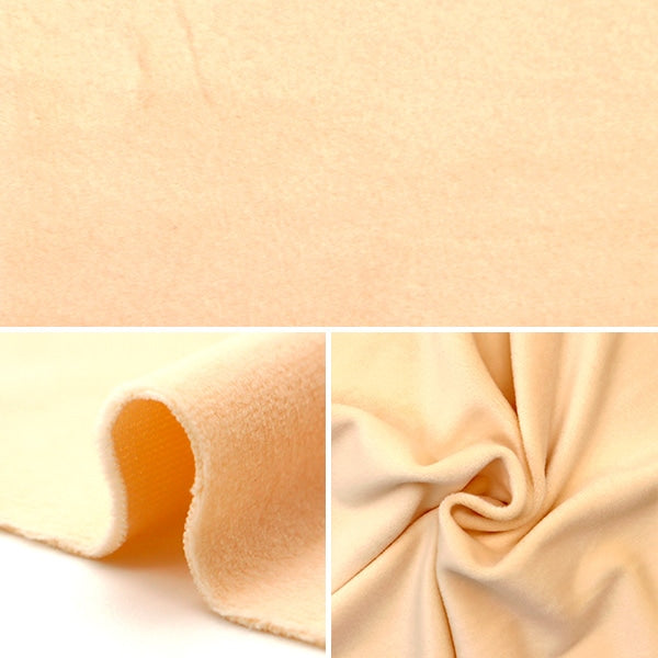 [From quantity 5] Fabric "Silky Stretch Bore Beige SSB4282-10BE"