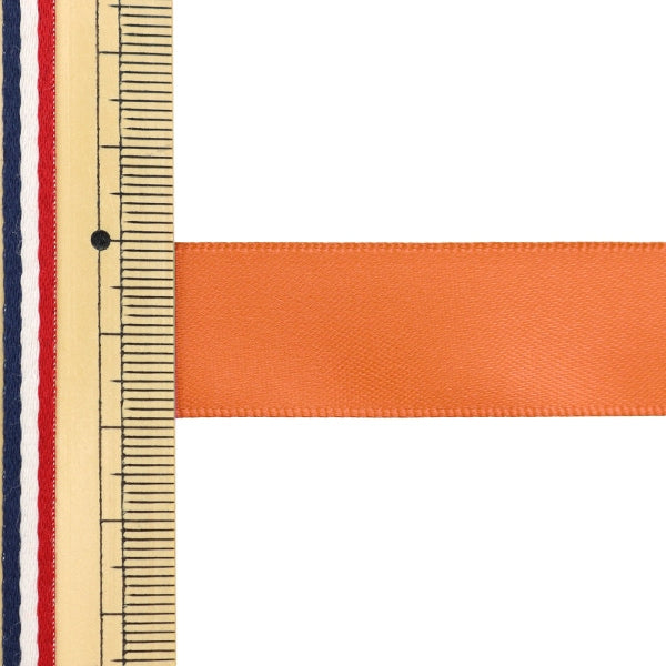 絲帶 “聚酯雙面緞面絲帶 橙色19mm x 3m”