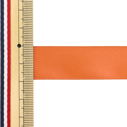 絲帶 “聚酯雙面緞面絲帶 橙色19mm x 3m”