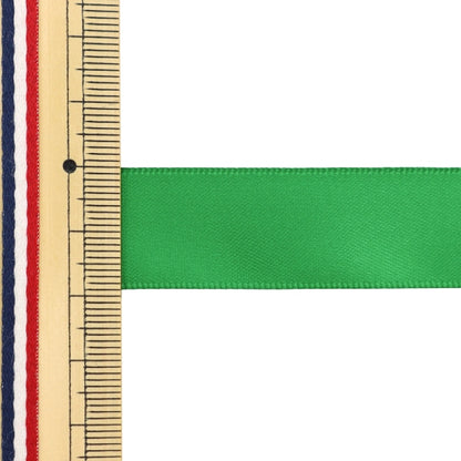 絲帶 “聚酯雙面緞面絲帶 綠色19mm x 3m”