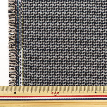 [From quantity 5] Fabric "TR Tartan's supple brushed check Houndstooth Navy TRC8001-04]