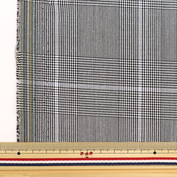 [From quantity 5] Fabric "TR Tartan's supple brushed check Glen Check Gray TRC8001-05]