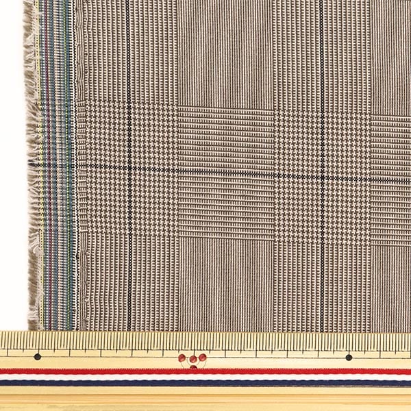 [From quantity 5] Fabric "TR Tartan's supple brushed check Glen Check Brown TRC8001-06]