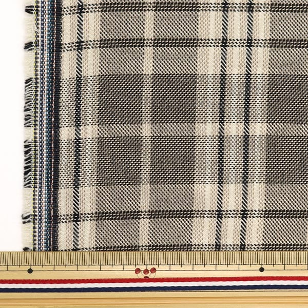 [From quantity 5] Fabric "TR Tartan Softly Brushed Check Beige TRC8001-07"