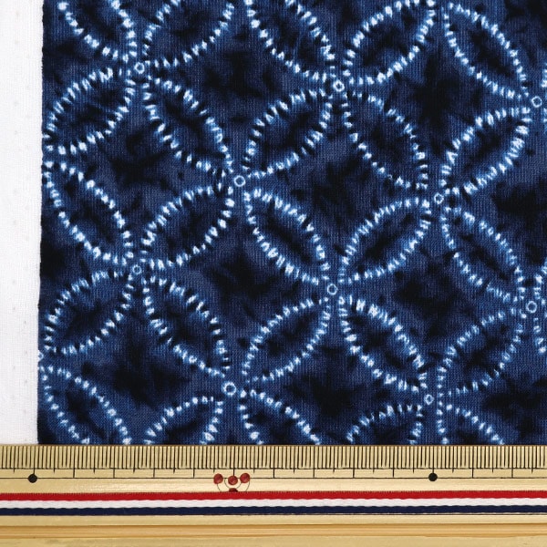 [From quantity 5] Fabric 『Scare Print Aperture style Japanese pattern seven treasures 850257-2-1]