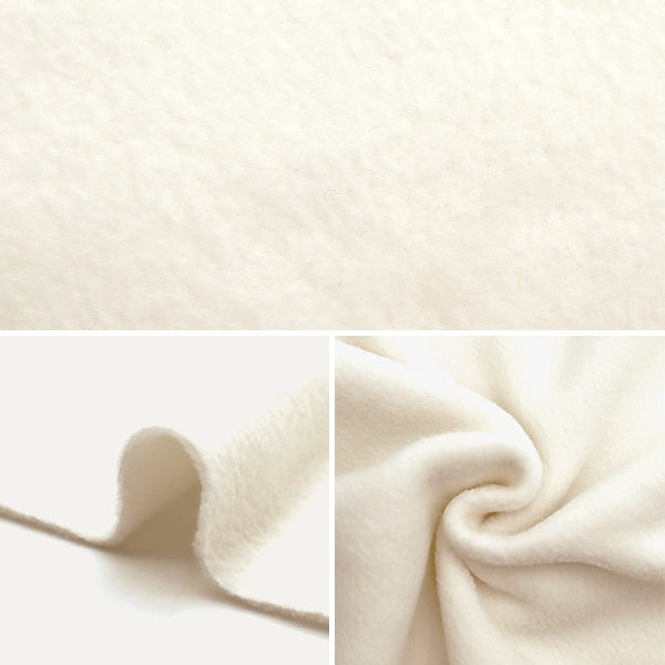 Fabric "Double -sided brushed fleece moisture absorption heat antipering Cut Cloth Natural about 1.45m x 1m C-KA22-1-NL]