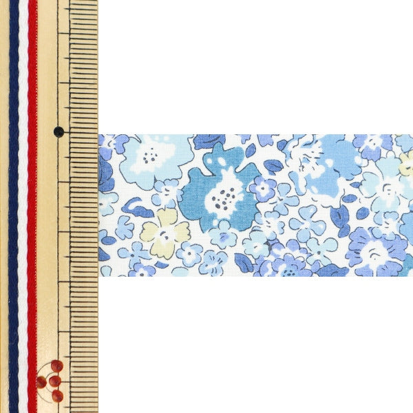[來自數量5] 絲帶 “自由織物印刷絲帶 寬度30mm RI-3636017YE]