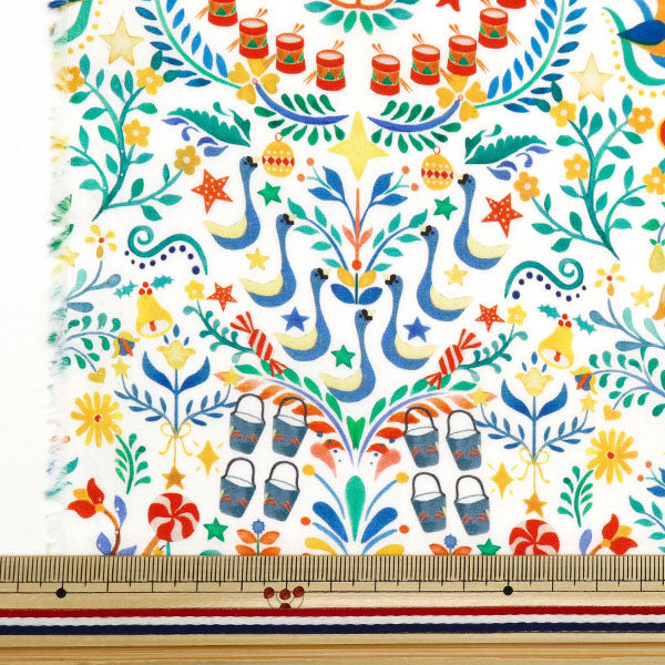 [From quantity 5] Fabric "Liberty Fabric Tana lawn Liberty Christmas Twelve Days of Christmas 36368404-BT] Liberty Japan