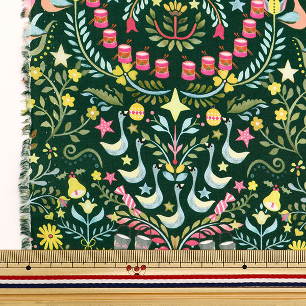 [From quantity 5] Fabric "Liberty Fabric Tana lawn Liberty Christmas Twelve Days of Christmas 36368404-CT] Liberty Japan