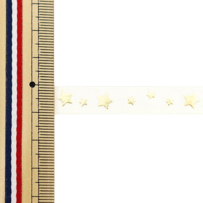 [來自數量5] 絲帶 “大約10mm寬度12th顏色3514”的星形緞面”