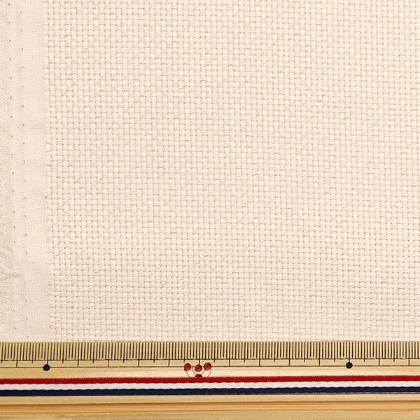 Embroidery Fabric "PuriCut Cloth Lamejava Cross 55 14 Counts 55 Evolly x Gold 225535] Lecien Lecien COSMO Cosmo