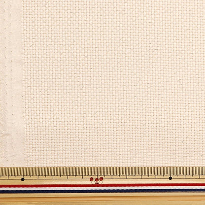 Embroidery Fabric "PuriCut Cloth Lamejava Cross 55 14 Counts 55 Evolly x Gold 225535] Lecien Lecien COSMO Cosmo