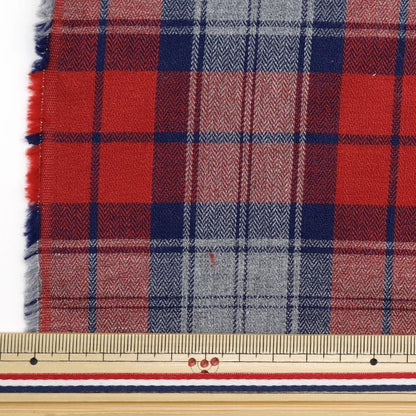 [From quantity 5] Fabric "Heribone Check 95044-4 No. CHECK-AW29"