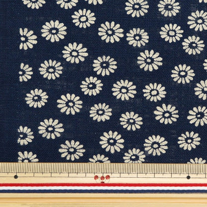 [From quantity 5] Fabric "Mura thread Cross single-colored Japanese-style pattern petkikiku 882223-28-1"