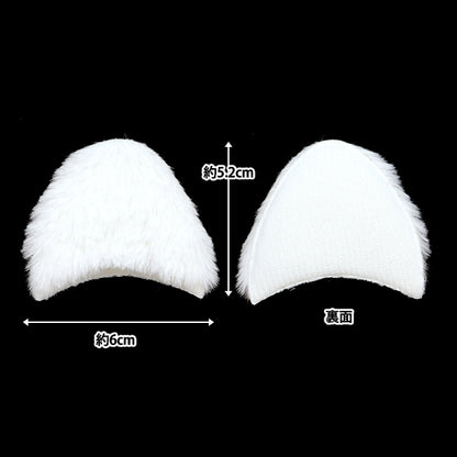 手工艺品零件“猫耳零件白色10-4025”