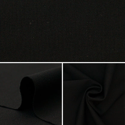 [来自数量5] 织物 “ Ponchinit Black Knitpux-BK”