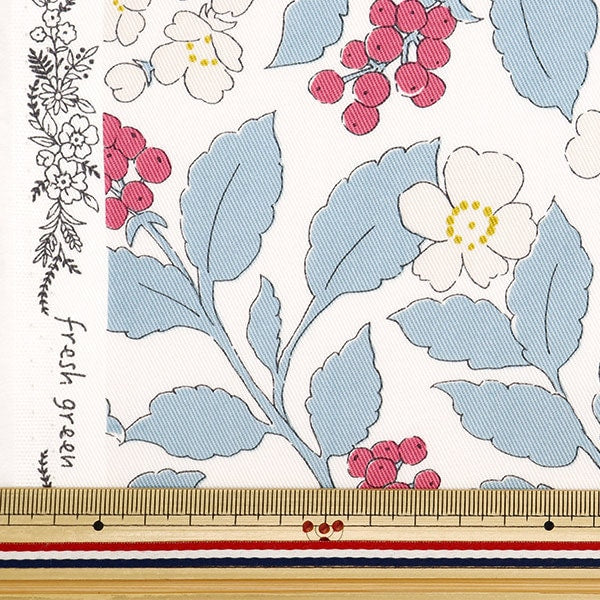 [From quantity 5] Fabric "Twill Fresh Garden Light Blue TWFGR-LBL"