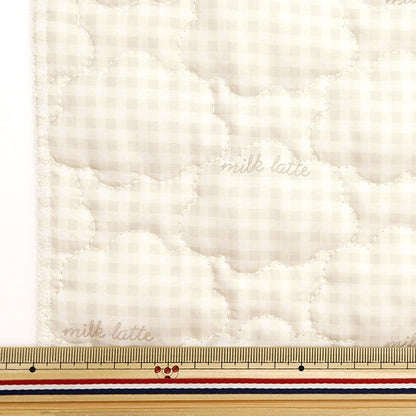 Fabric "Design quilt Cut Cloth Approximately 130cm x 50cm Milk Latte Kumo Cream MLDQ-02C]