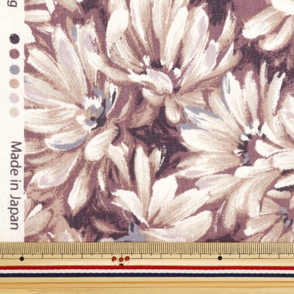 [From quantity 5] Fabric "Cotton hemp canvas nova oil painting flower pink NCLC-PK" KOKKA